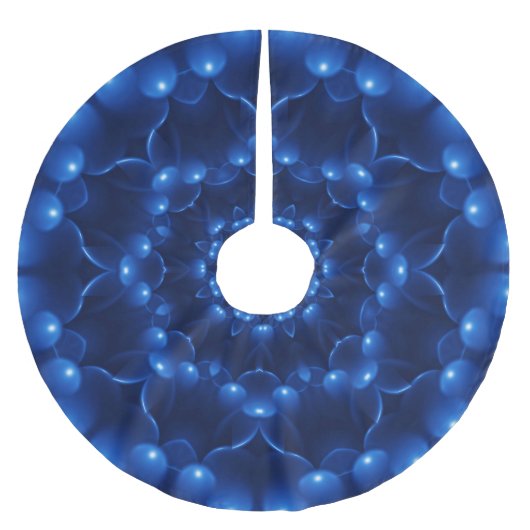 Elektrische blauwe kaleidoscoop kerstboom rok (Voorkant)