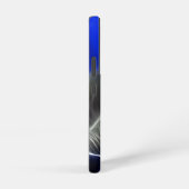 Elektrische blauwe kat | Gloeiende Abstracte telef Samsung Galaxy Hoesje (Rechterkant)