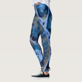 elektrische blauwe nautilus leggings (Links)