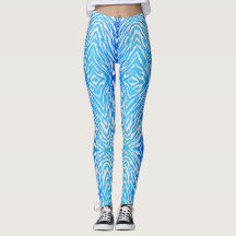 Elektrische Blauwe Tijger Stripes Dierenprint