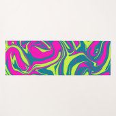 elektrische Blauwgroen olievlek Yogamat (Voorkant (horizontaal))