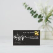 Elektrische bliksem Gold-stekker Visitekaartje (Staand voorkant)