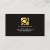 Elektrische bliksem Gold-stekker Visitekaartje (Achterkant)