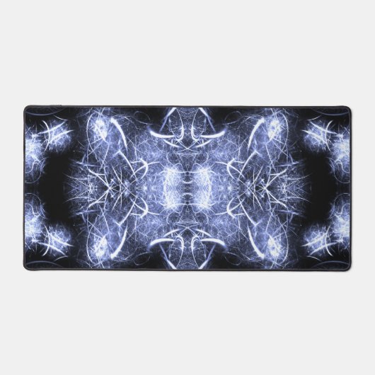 Elektrische Bliksem Mandala Fractale Kunst Bureaumat (Voorkant)