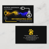 Elektrische bliksemlamp Elektrisch Visitekaartje (Voorkant / Achterkant)