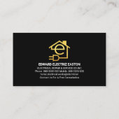 Elektrische bliksemschicht visitekaartje (Achterkant)