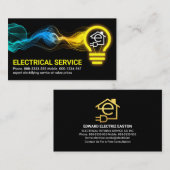 Elektrische bliksemschicht visitekaartje (Voorkant / Achterkant)