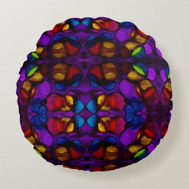 Elektrische bloei rond kussen (Voorkant)