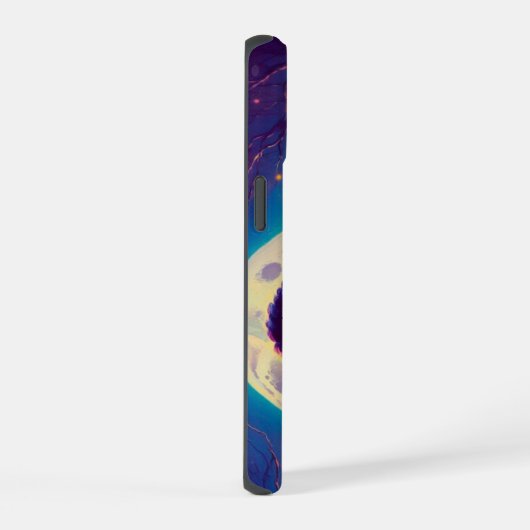 Elektrische bloemen iPhone 15 case (Rechterkant)