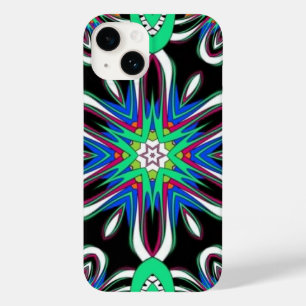 Elektrische Bloesem Mandala Case-Mate iPhone 14 Hoesje