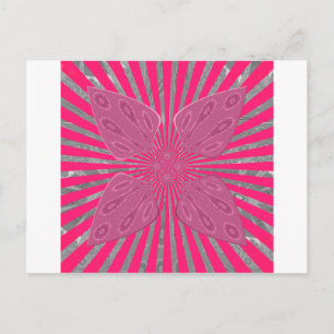 Elektrische Bloom Wings: Een Levendig Edgy & Mooi Briefkaart