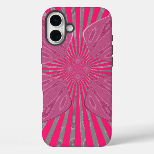 Elektrische Bloom Wings: Een Levendig Edgy & Mooi Case-Mate iPhone Case (Achterkant)