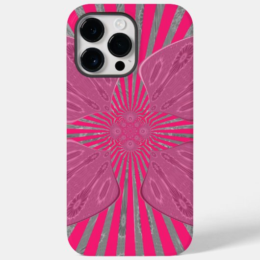 Elektrische Bloom Wings: Een Levendig Edgy & Mooi Case-Mate iPhone Case (Achterkant)