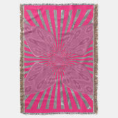 Elektrische Bloom Wings: Een Levendig Edgy & Mooi Deken (Voorkant Verticaal)