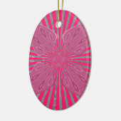 Elektrische Bloom Wings: Een Levendig Edgy & Mooi Keramisch Ornament (Links)