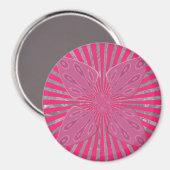 Elektrische Bloom Wings: Een Levendig Edgy & Mooi Magneet (Voorkant / Achterkant)