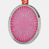 Elektrische Bloom Wings: Een Levendig Edgy & Mooi Metalen Ornament (Links)