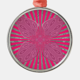 Elektrische Bloom Wings: Een Levendig Edgy & Mooi Metalen Ornament