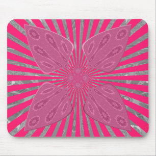 Elektrische Bloom Wings: Een Levendig Edgy & Mooi Muismat