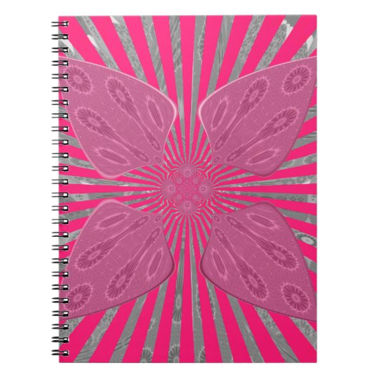 Elektrische Bloom Wings: Een Levendig Edgy & Mooi Notitieboek (Voorkant)