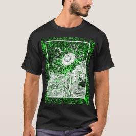 Elektrische Bloom – Zwart Unisex met Neon splatter T-shirt