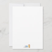 ELEKTRISCHE BLUE Cosmic Bowling Birthday Uitnodigi Kaart (Achterkant)