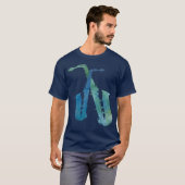Elektrische blues t-shirt (Voorkant volledig)