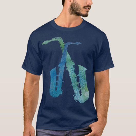 Elektrische blues t-shirt (Voorkant)