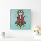 Elektrische Boeddha-klok Vierkante Klok (Huis)