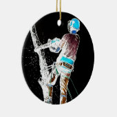 Elektrische boomchirurg-boristisch kettingzagen keramisch ornament (Rechts)