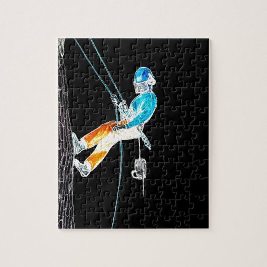 Elektrische boomchirurg-boristisch kettingzagen legpuzzel (Verticaal)