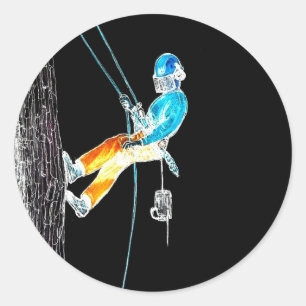 Elektrische boomchirurg-boristisch kettingzagen ronde sticker