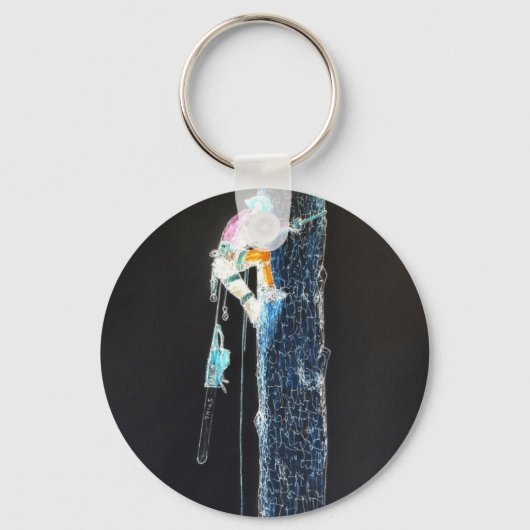 Elektrische boomchirurg-boristisch kettingzagen sleutelhanger (Voorkant)