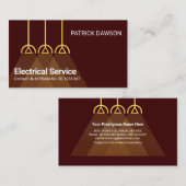 Elektrische bovenlichtlichten visitekaartje (Voorkant / Achterkant)