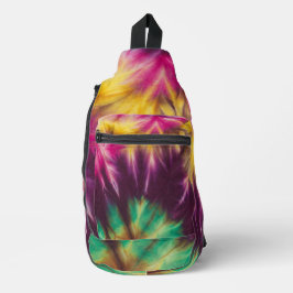Elektrische Burst Sling Print Cut Naaizak Sling Bag