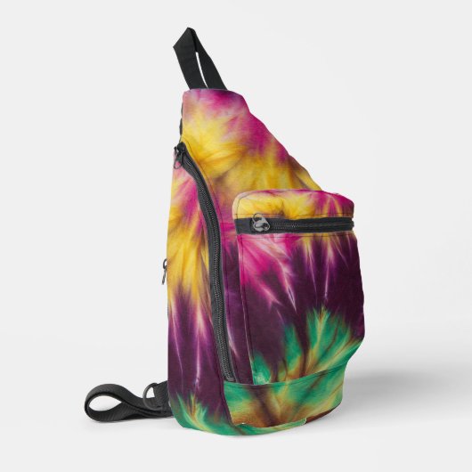 Elektrische Burst Sling Print Cut Naaizak Sling Bag (Linkerhoek)