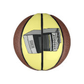 Elektrische cartoon basketbal (Verticaal)