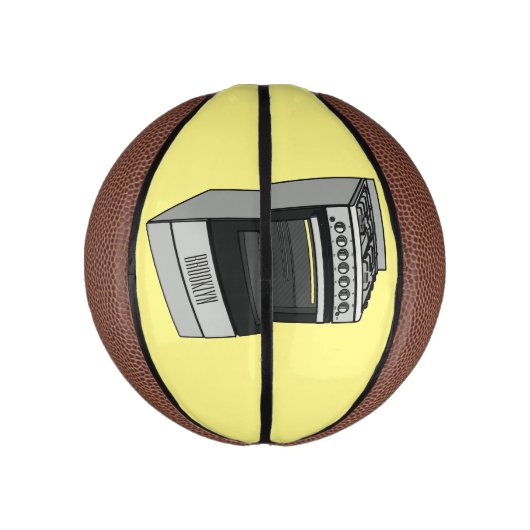 Elektrische cartoon basketbal (Verticaal)