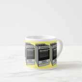 Elektrische cartoon espresso kop (Voorkant rechts)