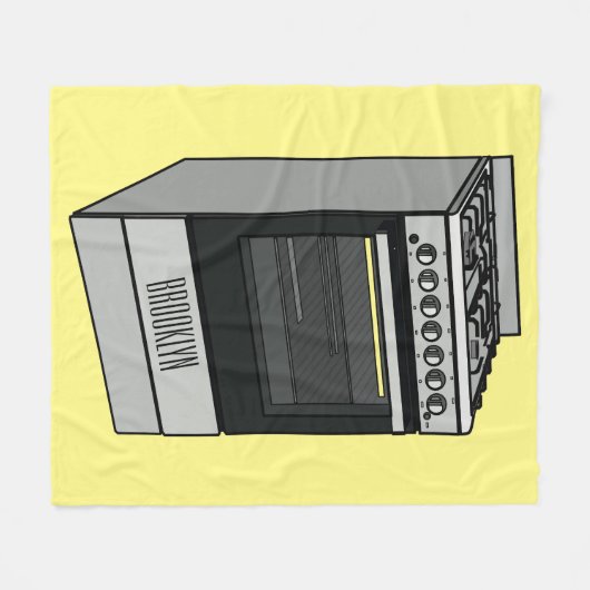 Elektrische cartoon fleece deken (Voorkant (Horizontaal))