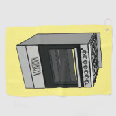 Elektrische cartoon golfhanddoek (Horizontaal)
