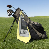 Elektrische cartoon golfhanddoek (Groen)