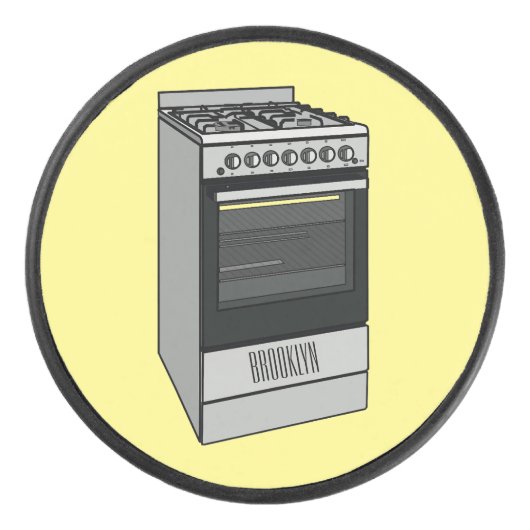 Elektrische cartoon hockey puck (Voorkant)