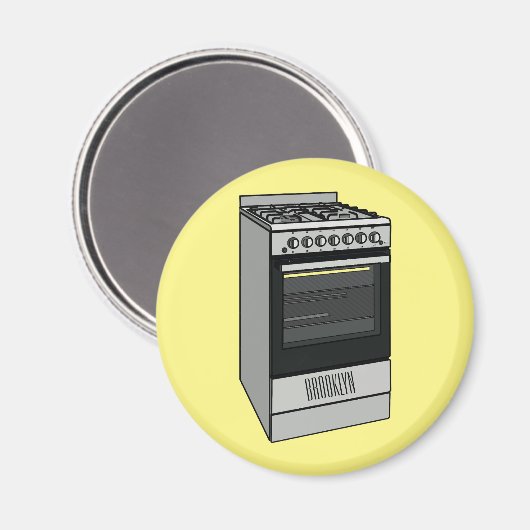 Elektrische cartoon magneet (Voorkant / Achterkant)