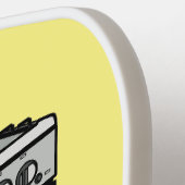 Elektrische cartoon pickleball paddle (Links Detail)