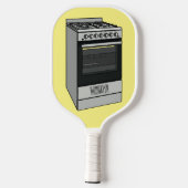 Elektrische cartoon pickleball paddle (Achterkant)