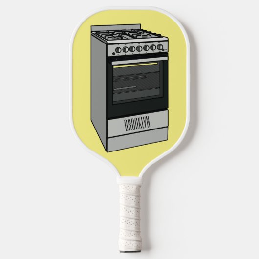 Elektrische cartoon pickleball paddle (Voorkant)
