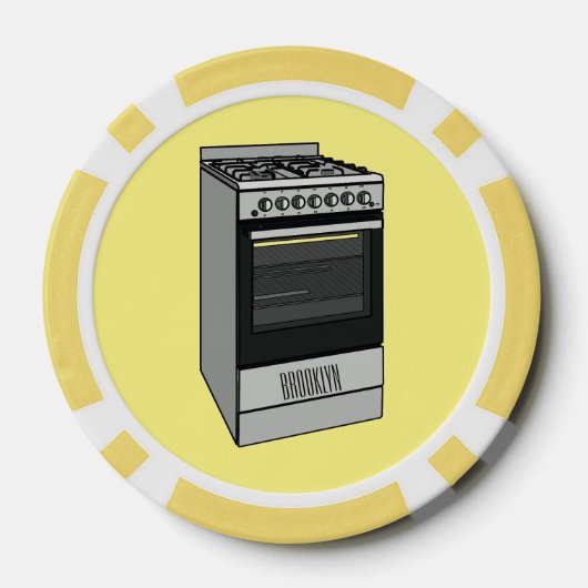 Elektrische cartoon poker chips (Achterkant)