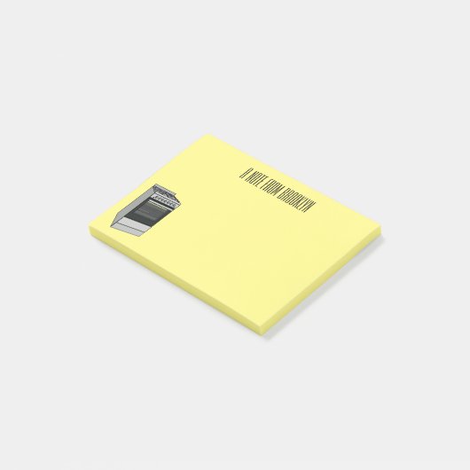 Elektrische cartoon post-it® notes (Schuin)