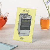 Elektrische cartoon reclamebord met voetstuk (Insitu)